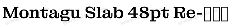 Montagu Slab 48pt Re字体转换